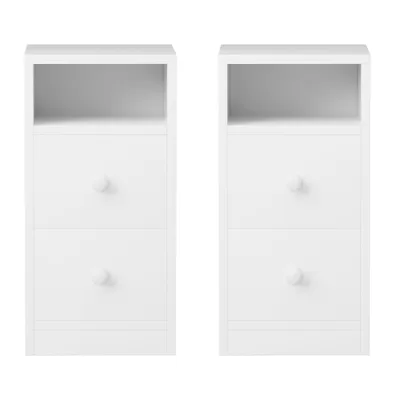 Produktbild von FCH Nachttisch, 2er Set,Beistelltisch, mit Schublade, offenes Fach,25.00x30.00x60.00cm