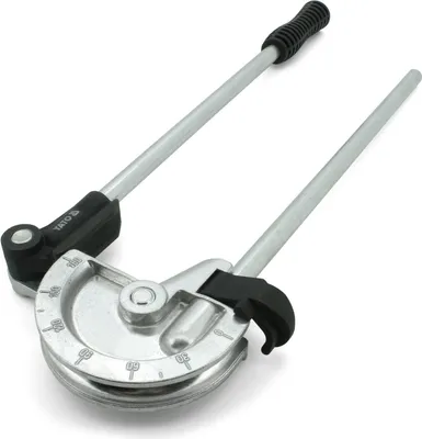 Produktbild von YATO Robuster Rohrbieger YT-21844 für Rohre bis 15 mm, 0-180° Gradskala, 46 cm, Zweihand-Bedienung