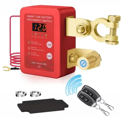Productafbeelding van 12 V batterij-scheidingsschakelaar met draadloze afstandsbediening, 240 A