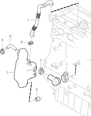 Immagine prodotto di VOLVO S60 V70 S80 Tubo di sfiato collettore 8677832