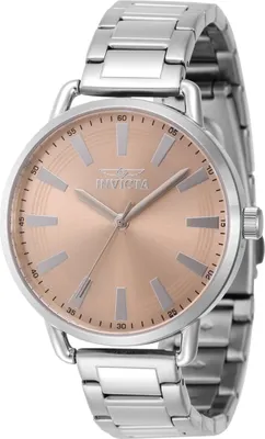 Produktbild von Invicta Wildflower 46329 Damen Uhr - Quartz Bewegung - Edelstahl mit Rosa Zifferblatt - 38 mm