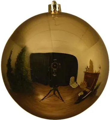 Produktbild von Christbaumkugel unzerbrechlich gold 20 cm