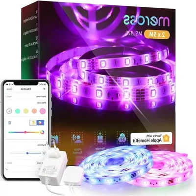 Immagine prodotto di Striscia LED Wi-Fi da 5 m x 2 con colori RGB cangianti per feste