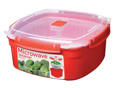 Produktbild von Sistema Dampfkochtopf groß für Mikrowelle 3,2 l 23.9 x 23.9 x 10.9 cm SI1103