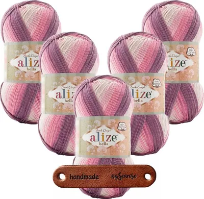 Produktbild von 5 x ALIZE Bella Batik 3302 mit Label