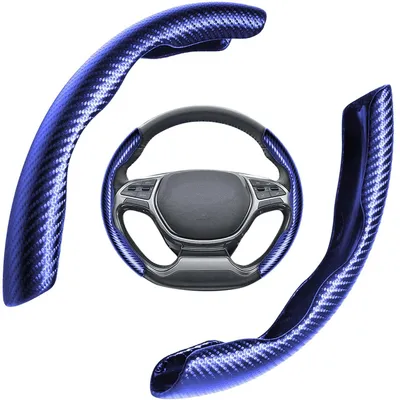 Produktbild von Lenkradbezug - 2 Stück, Universal, Kohlefaser