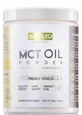 Image de BeKeto Huile MCT en poudre saveur vanille française 300g