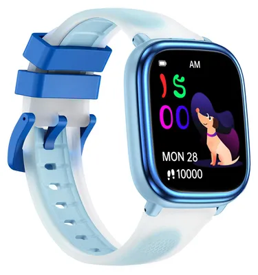 Produktbild von Kinder-Smartwatch mit Taschenlampe, Puzzlespielen, Bilderbüchern, Musikplayer, Lernkarten und Überwachungsfunktion – Blau