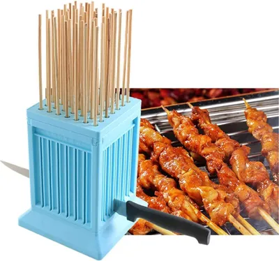 Produktbild von Grillspieß Doppelsteine für Fleisch und Gemüse Blau 49