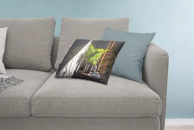Produktbild von MuchoWow® Zierkissen Sofakissen Wohnzimmer Dekokissen 60x40 cm Sonnenlicht auf der Pflanze - Kopfkissen - Polster mit Foto