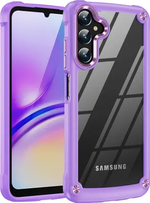 Produktbild von Hülle für Samsung Galaxy A05S Hybrid Transparente PC Robust TPU Bumper Stoßfest Schutzhülle Lila