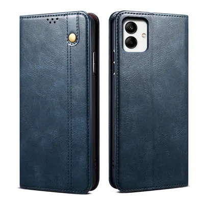 Image de Etui pour Samsung Galaxy A05 étui en cuir avec fonction stand bleu