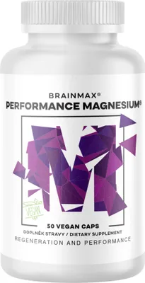 Obrázek produktu pro Performance Magnesium®, 1000 mg, hořčík 200 mg + vitamin B6 P5P, 50 rostlinných kapslí