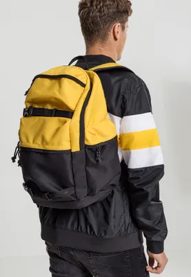 Obrázek produktu pro Batoh Urban Classics Backpack Colourblocking chrome yellow/black/black - UNI