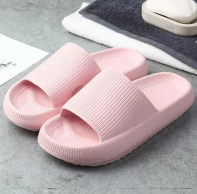 Produktbild von Damen Herren PILLOW SLIDE Sandale Non-Slip Hausschuhe Soft Schuh Drinnen Draußen 38-39 , Pink
