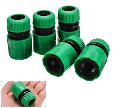 Produktbild von 5 Stück 1/2 Zoll Schlauchverbindung Schnellkupplung für Gartenbewässerung