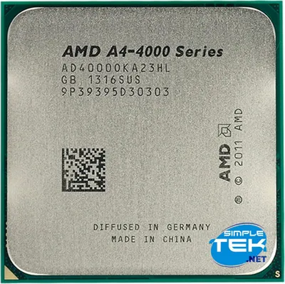 Produktbild von AMD A4-4000 3,0GHz - 3,2GHz 2x1MB HD7480D Sockel FM2 65Watt AD4000OKA23HL AD4000OKHLBOX