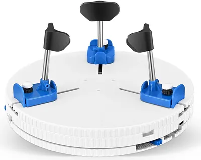 Produktbild von Keramik Trimm- und Schneidwerkzeug - Töpferscheiben Spannklemme - Automatische Zentrierung - Trimmhalter für Unterricht - Weiß