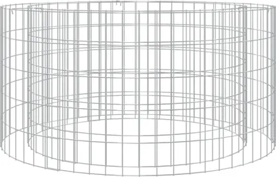 Produktbild von The Living Store Gabionen-Feuerstelle Ø 100 cm Verzinktes Eisen