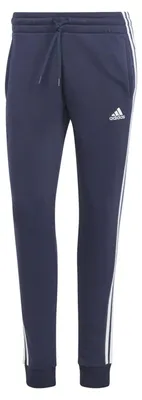Obrázok produktu pre Adidas dámske tepláky Essentials s logom 3 pruhy, farba: tmavomodrá/biela, veľkosť: S (krátka)