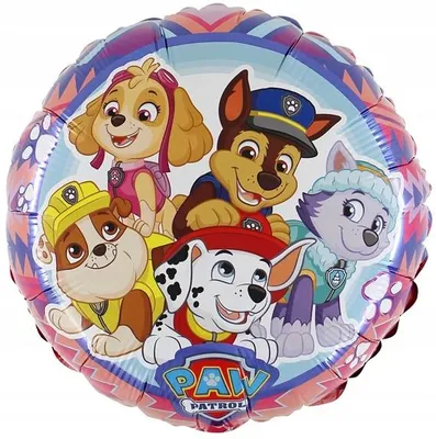 Imagen del producto de Globo con forma de huella de pata, tema Paw Patrol, para fiestas de cumpleaños, 45 cm