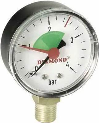 Obrázek produktu pro Tlakoměr Tlakoměr Ø 63 mm, rozsah 0-2,5 baru