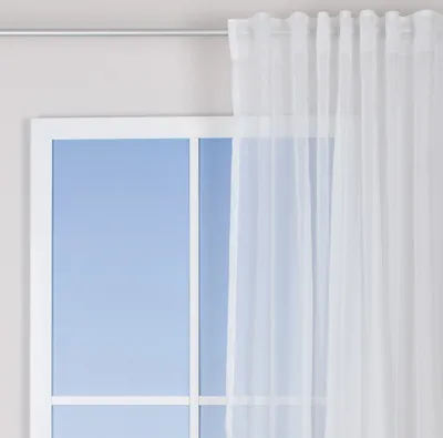 Produktbild von Fertiggardine Schal mit Schlaufenband Batistoptik creme 145x245cm