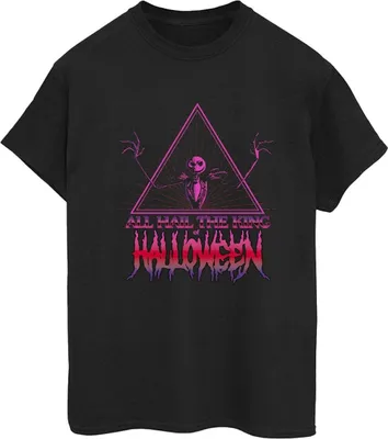 Produktbild von Disney - "The Nightmare Before Christmas Halloween King" T-Shirt für Damen BI41693 (M) (Schwarz)