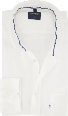 Produktbild von Olymp Hemd weiß lässig Button-down-Kragen