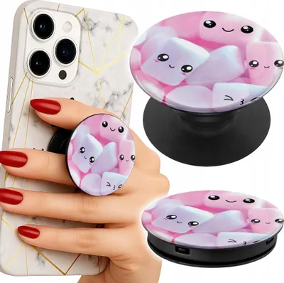 Produktbild von Handyhalter Popsocket Fingerhalter / Stander - WZÓR W SŁODKIE PIANKI