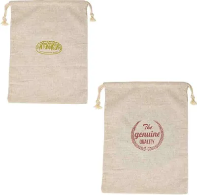 Produktbild von 2er Leinen-Brotbeutel,Brotsack zum Frischhalten, wiederverwendbar Brottasche für Brotaufbewahrung,für Brot,selbstgemachtes Brot und weitere Lebensmittel, Auch Obst- und Gemüsebeutel(30 x 40cm)