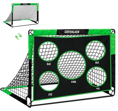Immagine prodotto di Solidchoice - Porta da calcio gonfiabile per bambini, con borsa per il trasporto