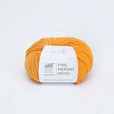 Produktbild von Gabo Merino Wolle Orange - Waschmaschinenfest, Ideal für Kinderprojekte