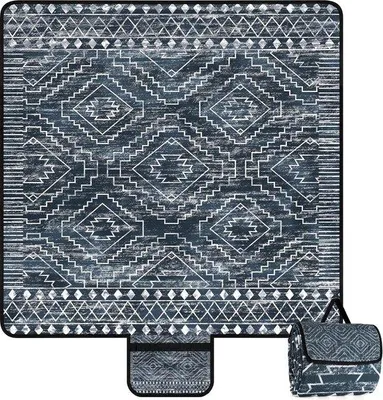 Produktbild von Wasserdichte Picknickdecke für den Außenbereich, 200 x 200 cm, geeignet für 4-6 Personen, leicht und tragbar