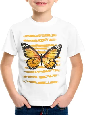 Produktbild von style3 Tiger Schmetterling Kinder T-Shirt falter regenwald blumenwiese sommer