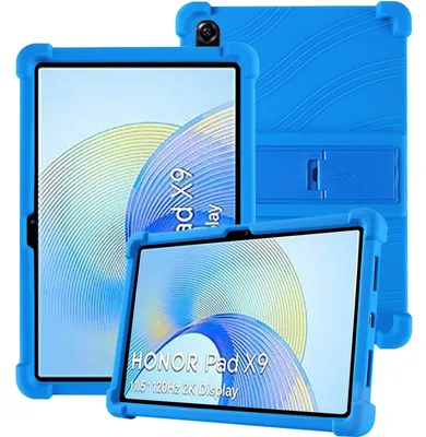 Produktbild von Tablet Hülle für Honor Pad X9 / Pad X8 Pro 11,5", Stoßfeste Weiches Silikon Schutzhülle mit Standfunktion Blau