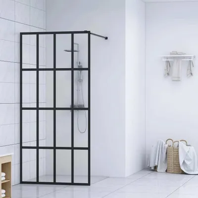 Image de VidaXL Cabine de douche à l'italienne 118x190 cm verre trempé transparent