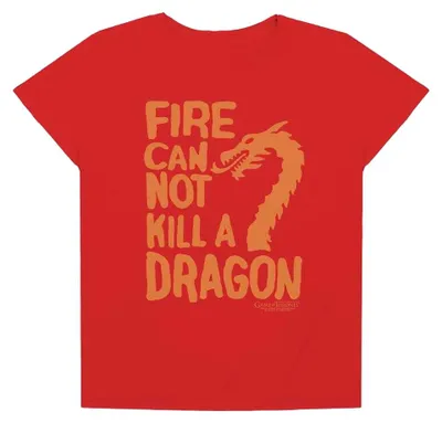Produktbild von Game Of Thrones - "Fire Can Not Kill A Dragon" T-Shirt für Damen TV38163 (L) (Rot)