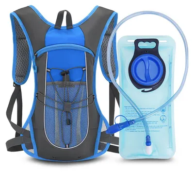Produktbild von Grafner® Trinkrucksack Trinkblase wasserdicht 420D Nylon BPA-frei 2 Liter