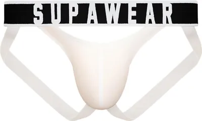 Obrázek produktu pro SUPAWEAR Ribbed Slashed Jockstrap White - Größe XL