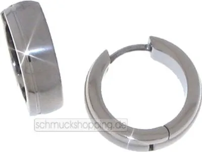 Produktbild von Boccia Titanium 0539-11, Verkleidungs-Ohrring, Erwachsener, Titan, Titan, 5 mm, 16 mm