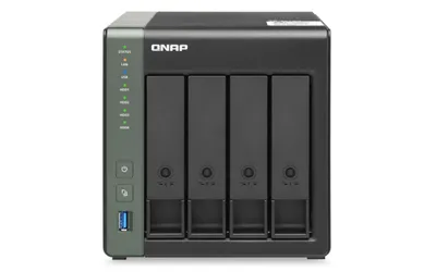 Produktbild von QNAP TS-431X3 - NAS-Server - 4 Schächte - SATA 6Gb/s - RAID RAID 0, 1, 5, 6, 10, JBOD, 5 Hot Spare, 6 Hot Spare, 10-Hot-Spare - RAM 4 GB - Gigabit Ethernet / 2.5 Gigabit Ethernet / 10 Gigabit Ethernet - iSCSI Support
