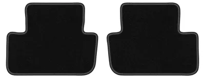 Produktbild von Velours-Fußmatten Hinten für Audi A4 B8 2007-2015 (Limousine/Kombi/Avant) – 2-tlg, Schwarz, passgenau – Wielganizator LUX