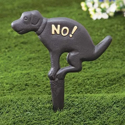 Gusseisen-Schild: Kein Hundekot – 27×20 cm, schwarz