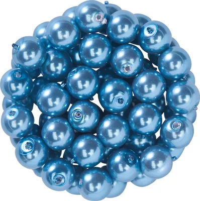 Produktbild von Glaswachsperlen Ø 6 mm, 55 Stück Hellblau