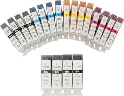 Produktbild von vhbw 20x Tintenpatronen kompatibel mit Canon Pixma MP760, IP5000, MP750, IP4000, IP4000R, IP3000, i560, i865, MP780, i550 Drucker (Kompatibel)
