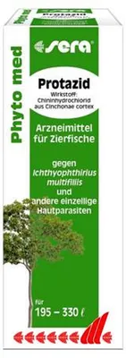 Produktbild von sera Phyto med Protazid 30 ml - pflanzliches Arzneimittel gegen Ichthyophthirius multifiliis und andere einzellige Hautparasiten