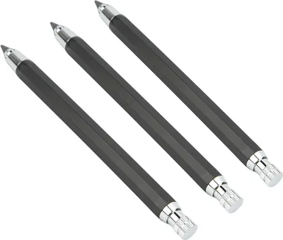 Obrázek produktu pro 3 ks mechanické tesařské tužky 5,6 mm Sada rýsovacích nástrojů pro práci se dřevem černá