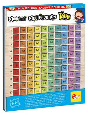 Obrázok produktu pre Lisciani EX105502 - Magnetická tabuľa na násobenie, ktorá počíta násobilku v základnej škole, matematika pre deti
