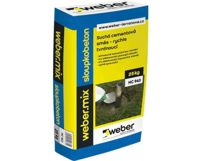 Obrázek produktu pro Sloupkový beton Weber rychletvrdnoucí 25 kg